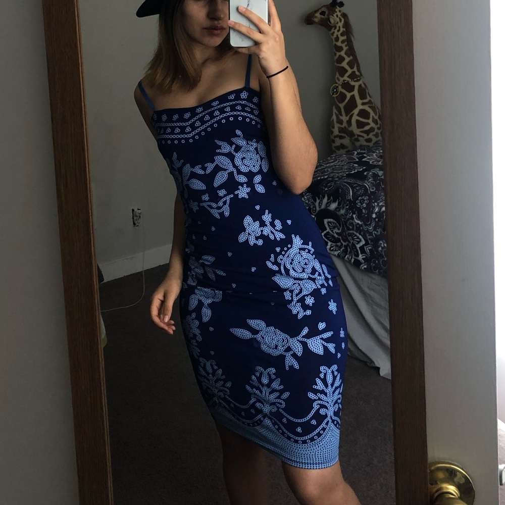 Tight adjustable strap dress (sold on depop)